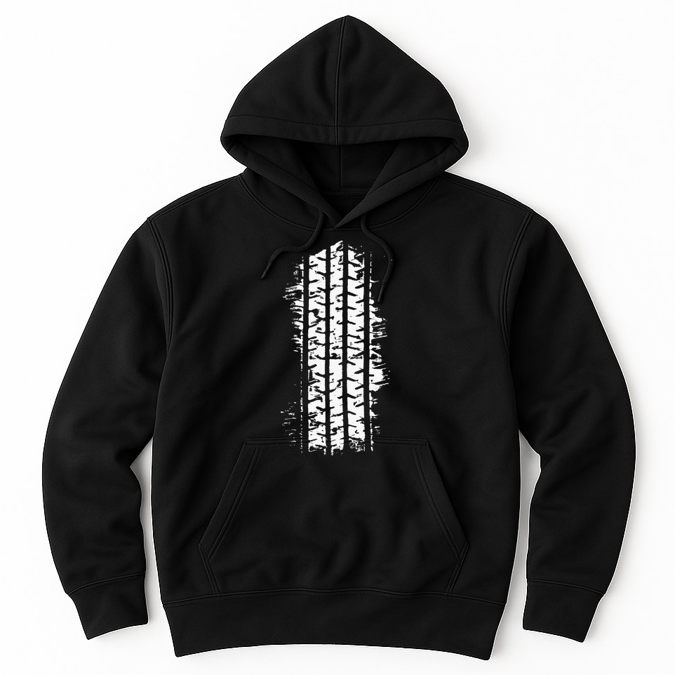 Car Tire Tracks Hoodie