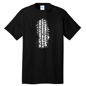 Car Tire Tracks Tall T-Shirt