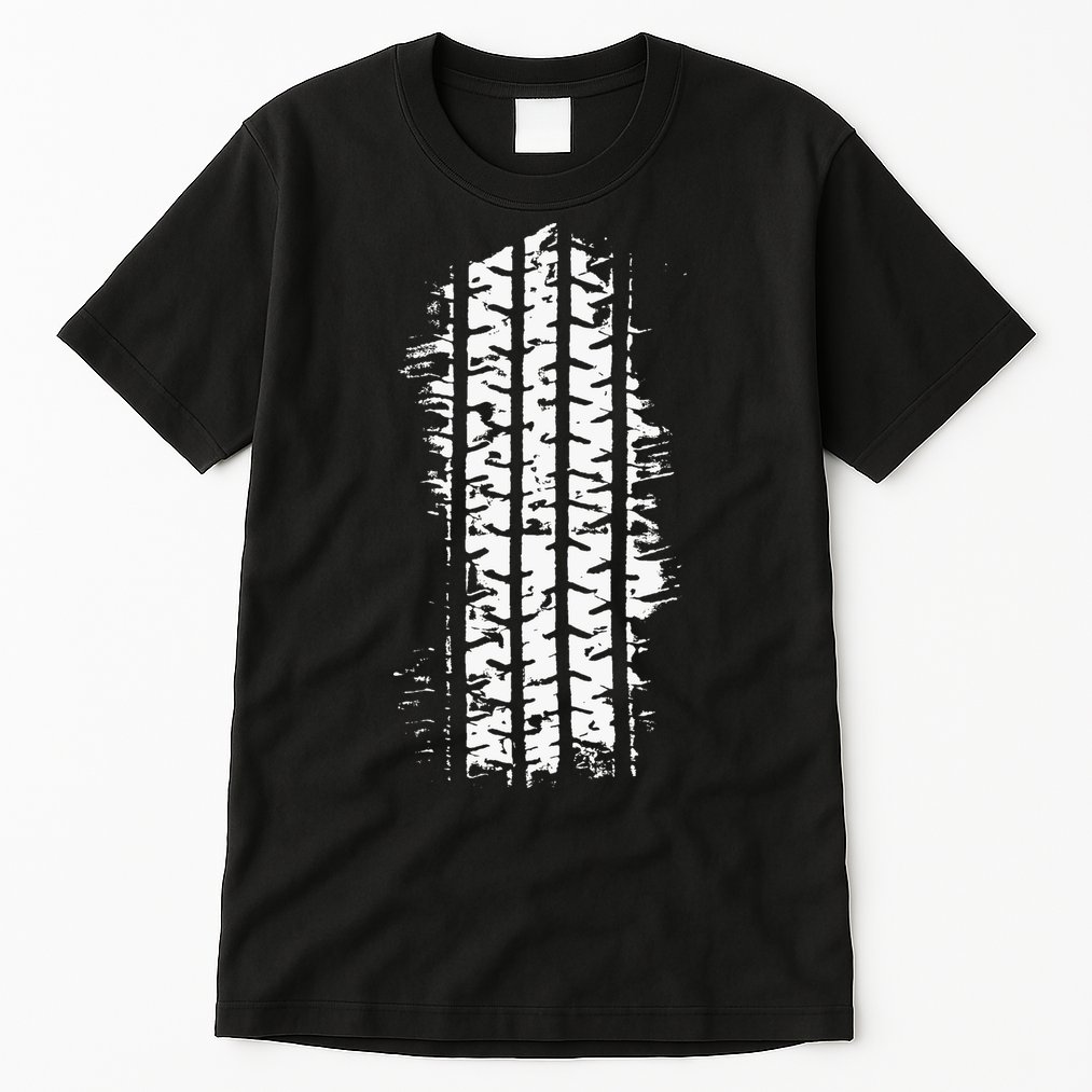 Car Tire Tracks Tall T-Shirt