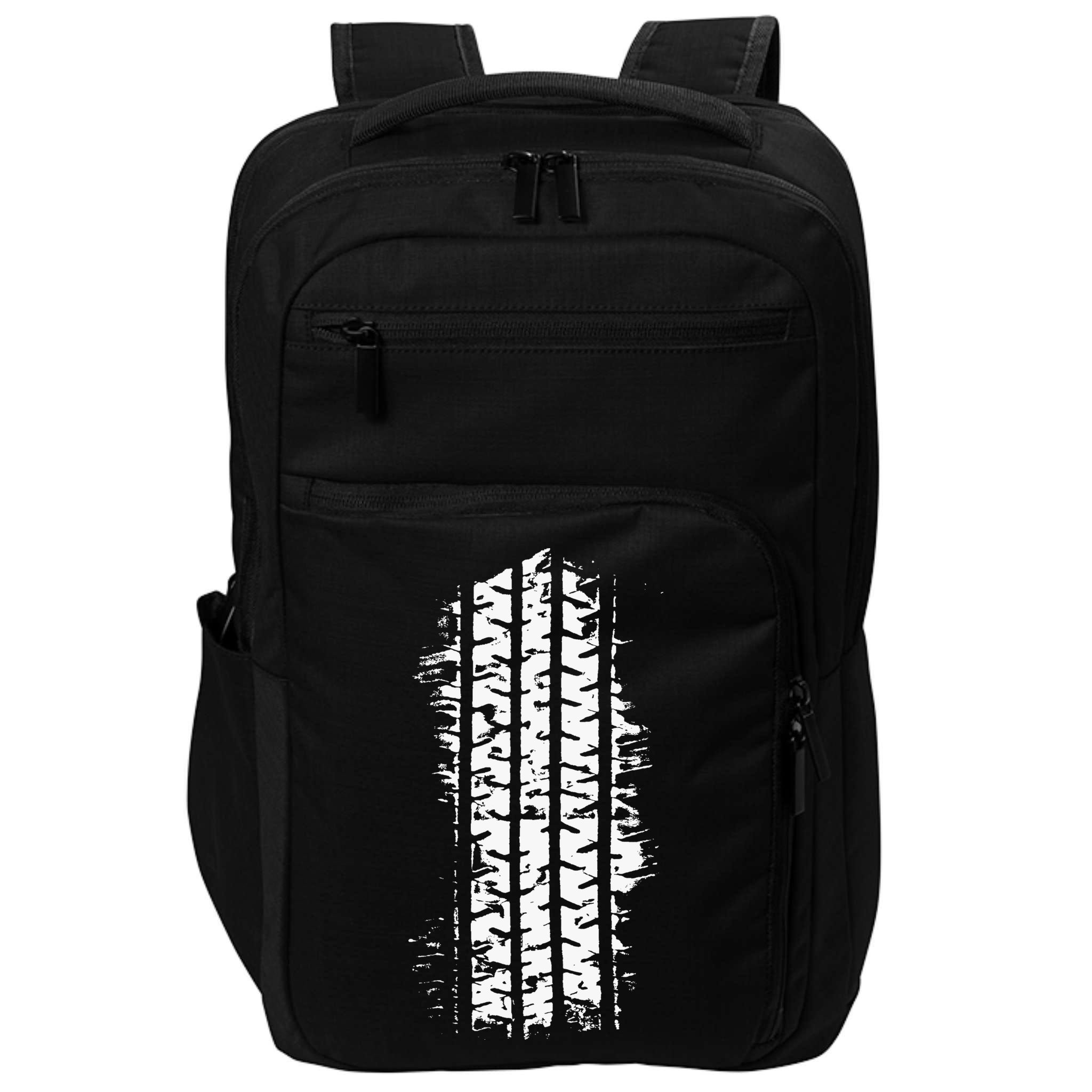 Car Tire Tracks Impact Tech Backpack