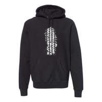 Car Tire Tracks Premium Hoodie