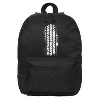 Car Tire Tracks 16 in Basic Backpack