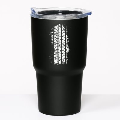 Car Tire Tracks Tumbler