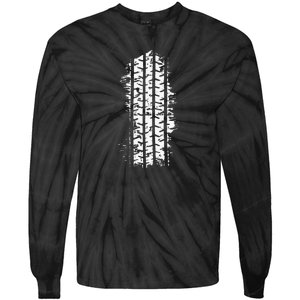 Car Tire Tracks Tie-Dye Long Sleeve Shirt