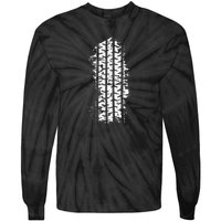 Car Tire Tracks Tie-Dye Long Sleeve Shirt