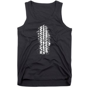 Car Tire Tracks Tank Top