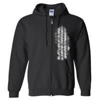 Car Tire Tracks Full Zip Hoodie