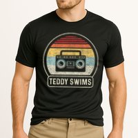 Cassette Tape T.E.D.D.Y Swims 90s Music Retro Sunset Cooling Performance Crew T-Shirt