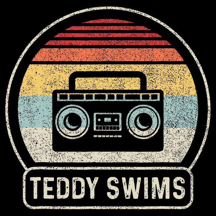 Cassette Tape T.E.D.D.Y Swims 90s Music Retro Sunset Cooling Performance Crew T-Shirt