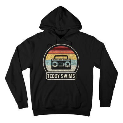 Cassette Tape T.E.D.D.Y Swims 90s Music Retro Sunset Tall Hoodie