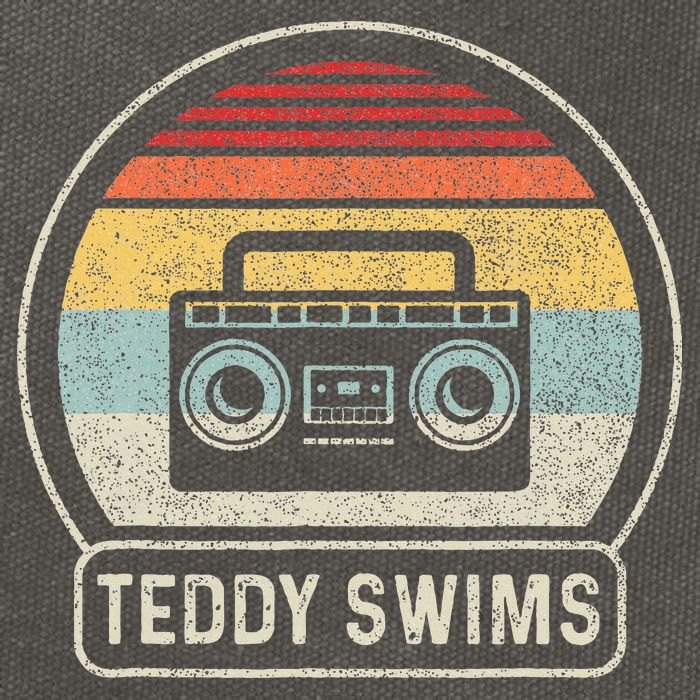 Cassette Tape T.E.D.D.Y Swims 90s Music Retro Sunset Cotton Canvas Backpack
