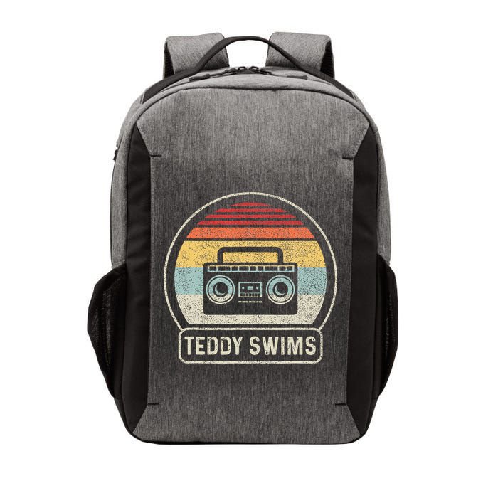 Cassette Tape T.E.D.D.Y Swims 90s Music Retro Sunset Vector Backpack