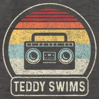 Cassette Tape T.E.D.D.Y Swims 90s Music Retro Sunset Vector Backpack