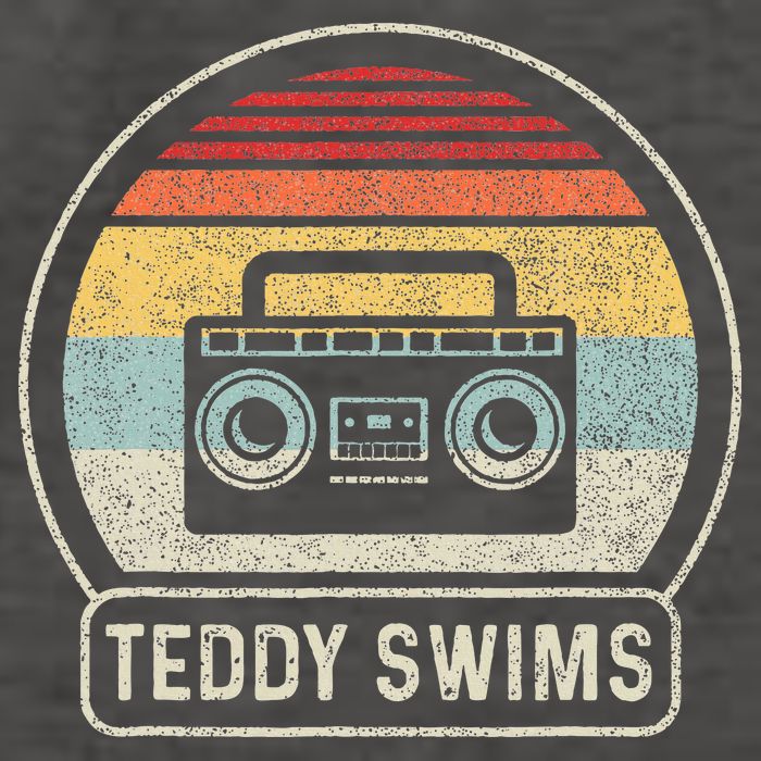 Cassette Tape T.E.D.D.Y Swims 90s Music Retro Sunset Vector Backpack