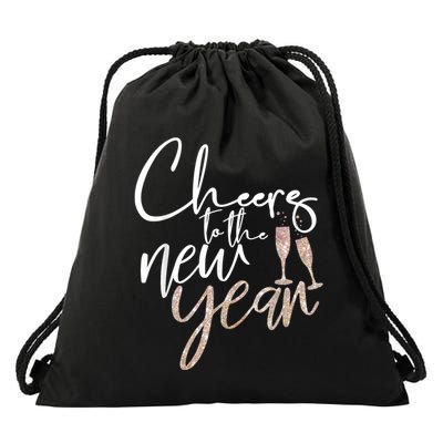 Cheers To The New Year 2025 Champagne New Years Eve Party Drawstring Bag