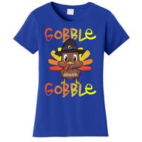 Cute Thanksgiving Turkey Day Gobble Gobble Funny Gift Women's T-Shirt