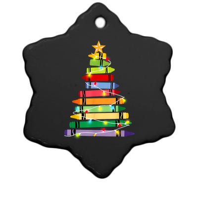 Christmas Tree Teacher Student Xmas Holiday Pajamas Ceramic Star Ornament