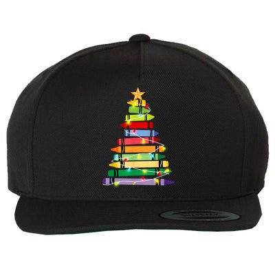 Christmas Tree Teacher Student Xmas Holiday Pajamas Wool Snapback Cap