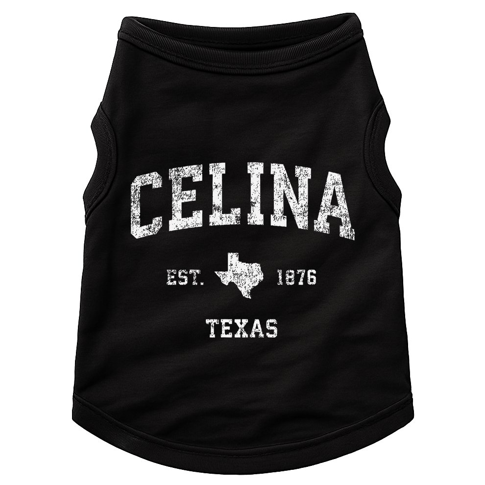 Celina Texas Tx Vintage Athletic Sports Doggie Tank
