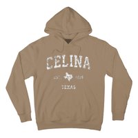 Celina Texas Tx Vintage Athletic Sports Hoodie