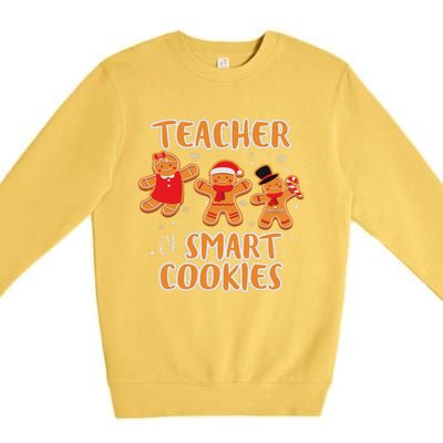 Christmas Teacher Teaching Students Gift Funny Xmas Premium Crewneck Sweatshirt