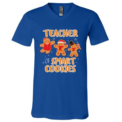 Christmas Teacher Teaching Students Gift Funny Xmas V-Neck T-Shirt