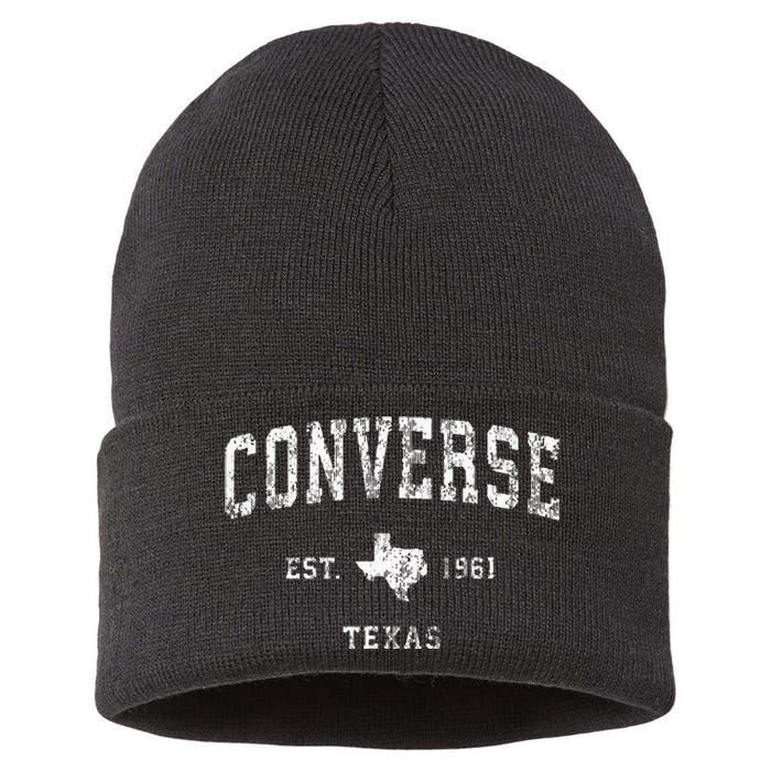 Converse Texas TX Vintage Sustainable Knit Beanie