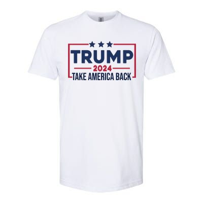 Cool Trump Take America Back 2024 Softstyle CVC T-Shirt