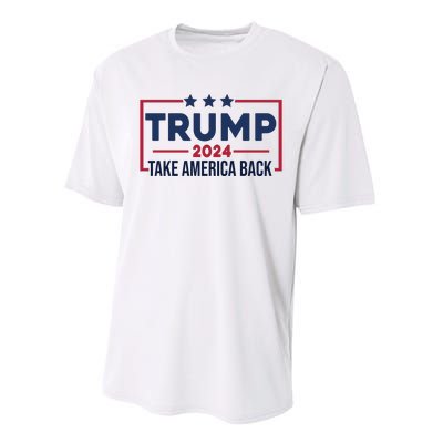 Cool Trump Take America Back 2024 Performance Sprint T-Shirt