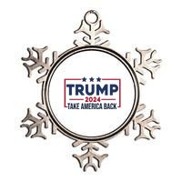 Cool Trump Take America Back 2024 Metallic Star Ornament