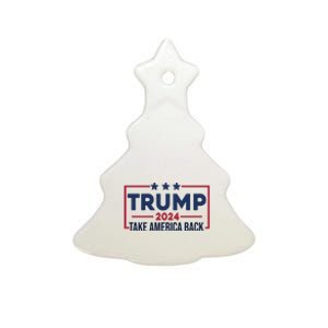 Cool Trump Take America Back 2024 Ceramic Tree Ornament