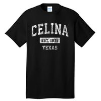 Celina Texas Tx Vintage Sports Established Tall T-Shirt