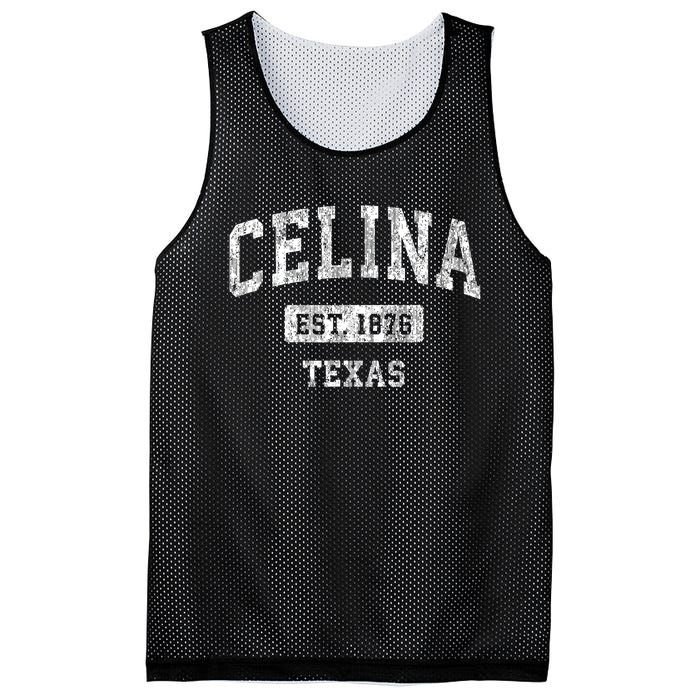 Celina Texas Tx Vintage Sports Established Mesh Reversible Basketball Jersey Tank