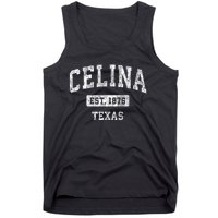 Celina Texas Tx Vintage Sports Established Tank Top