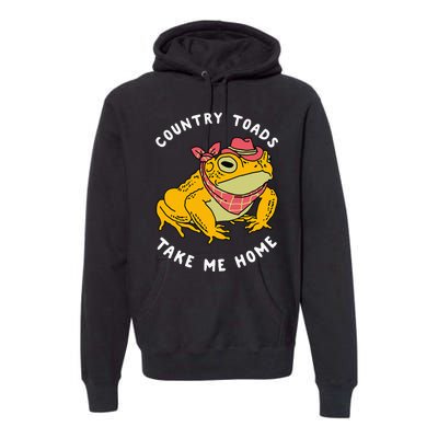 Country Toads Take Me Home Apparel Premium Hoodie