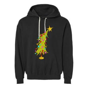 Christmas Tree Trendy Christmas Tree Garment-Dyed Fleece Hoodie