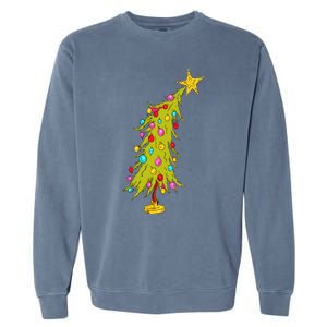 Christmas Tree Trendy Christmas Tree Garment-Dyed Sweatshirt