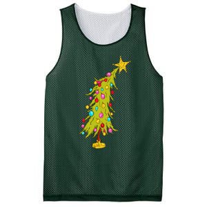 Christmas Tree Trendy Christmas Tree Mesh Reversible Basketball Jersey Tank