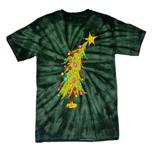 Christmas Tree Trendy Christmas Tree Tie-Dye T-Shirt