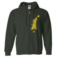 Christmas Tree Trendy Christmas Tree Full Zip Hoodie