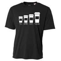 Coffee Themed Teacher Tall Grande Venti Teacher Back School Cooling Performance Crew T-Shirt