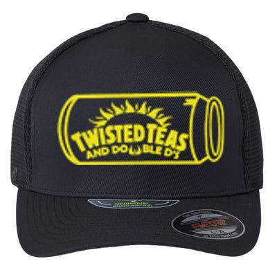 Cool Twisted Teas And Double DS Front And Back Flexfit Unipanel Trucker Cap