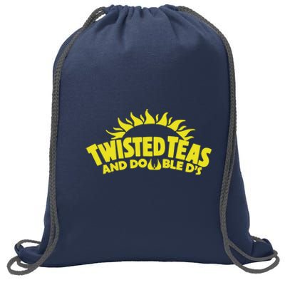 Cool Twisted Teas And Double DS Front And Back Sweatshirt Cinch Pack Bag