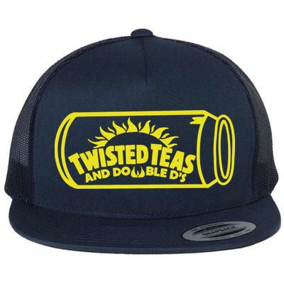 Cool Twisted Teas And Double DS Front And Back Flat Bill Trucker Hat