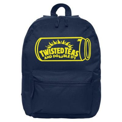 Cool Twisted Teas And Double DS Front And Back 16 in Basic Backpack