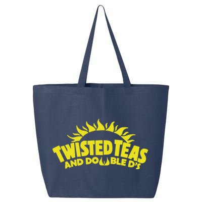 Cool Twisted Teas And Double DS Front And Back 25L Jumbo Tote