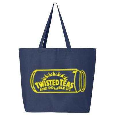 Cool Twisted Teas And Double DS Front And Back 25L Jumbo Tote