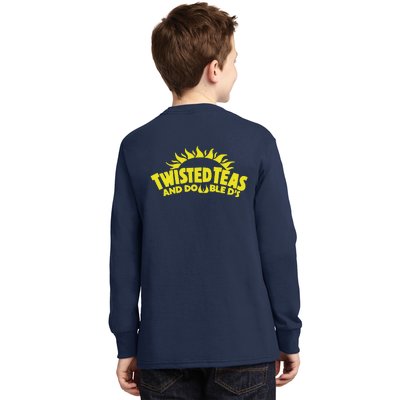 Cool Twisted Teas And Double DS Front And Back Kids Long Sleeve Shirt