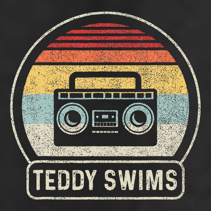 Cassette Tape T.E.D.D.Y Swims 90s Music 7 Panel Mesh Trucker Snapback Hat