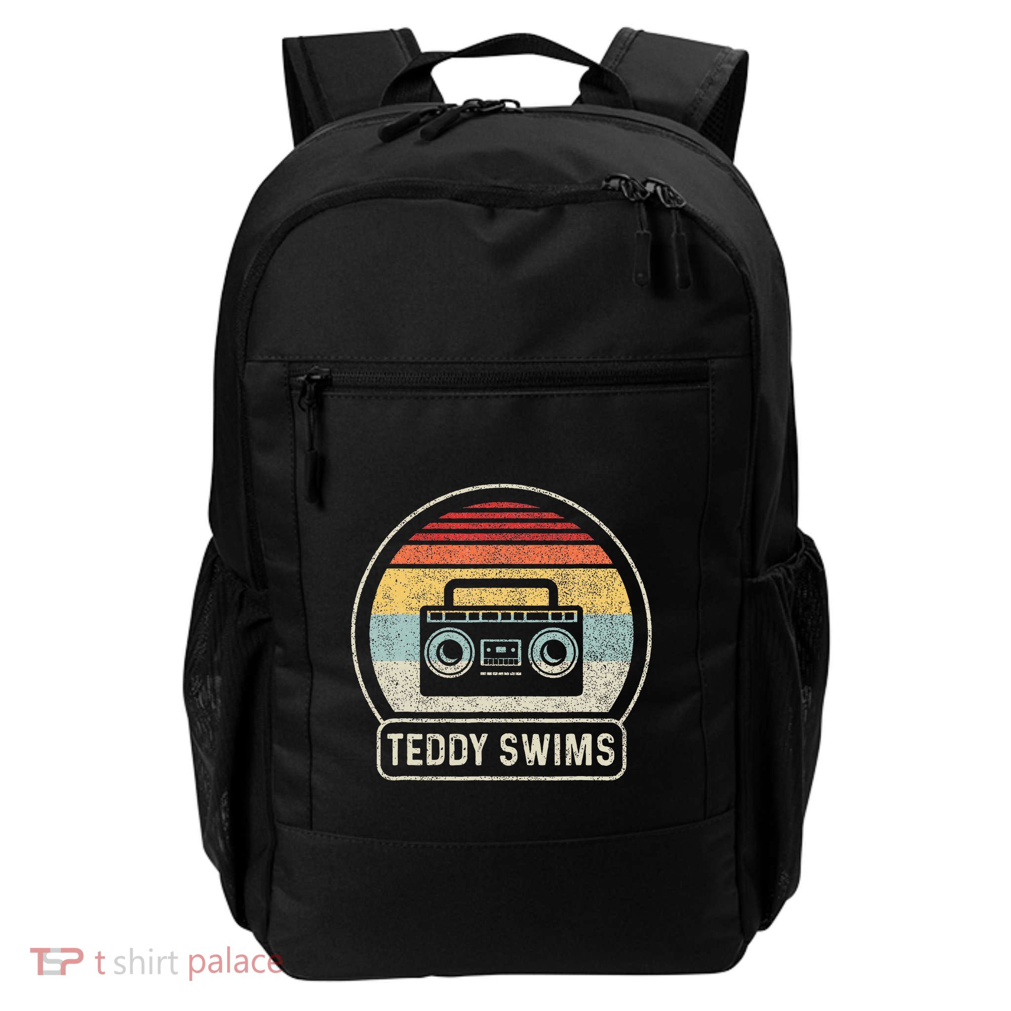 Cassette Tape T.E.D.D.Y Swims 90s Music Backpack